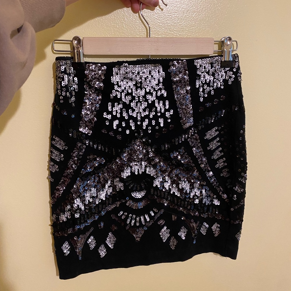 Express Sequin Miniskirt